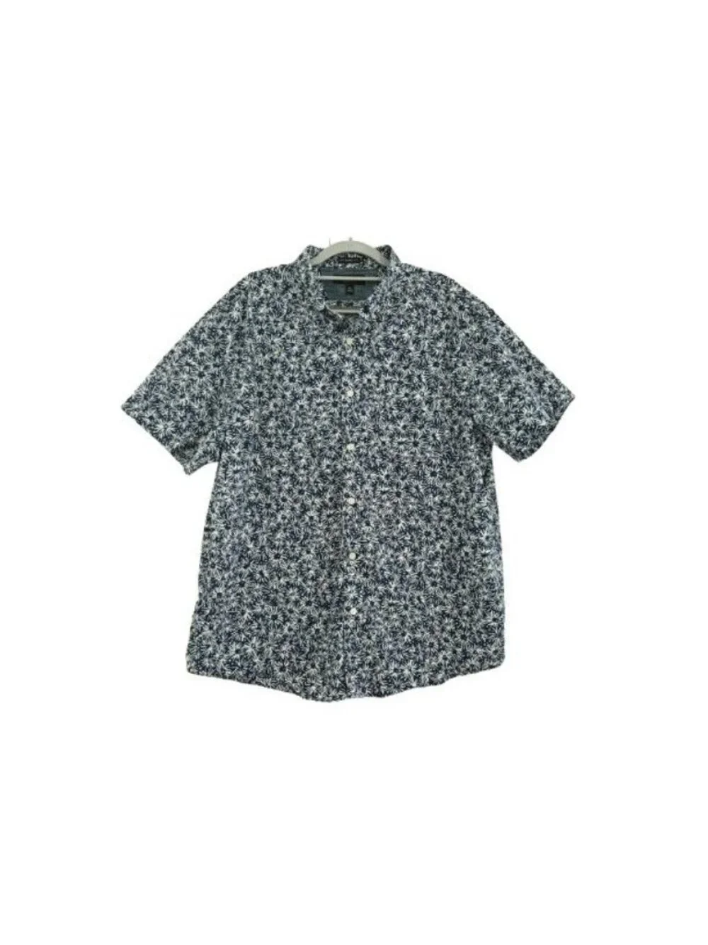 Banana Republic Organic Cotton SS Button Up Shirt Size XL Standard Fit